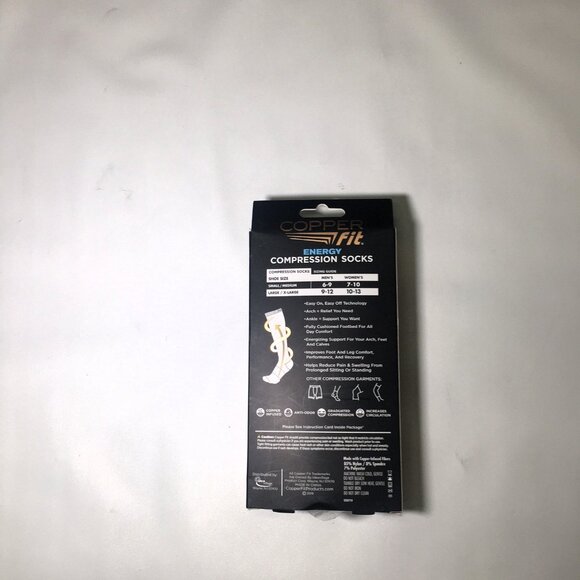 🛑COPPER FIT Unisex ➕🆒 COMPRESSION SOCKS Easy Off High Knee Energy 💸BUY NOW‼️ - Picture 10 of 16